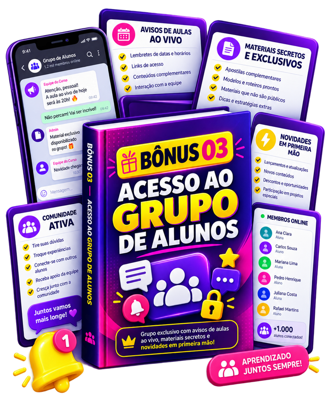 Bônus 03: Grupo Exclusivo de Alunos