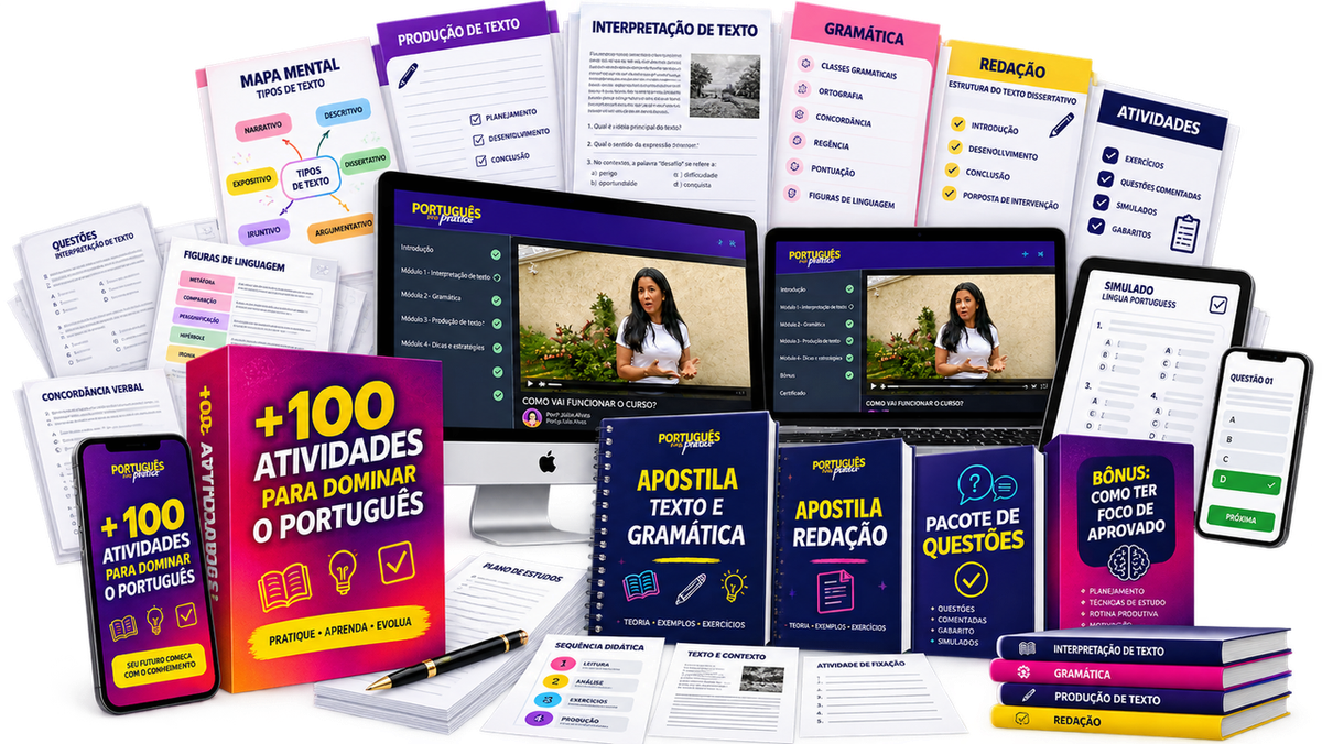 Kit Completo Português na Prática - +100 Atividades